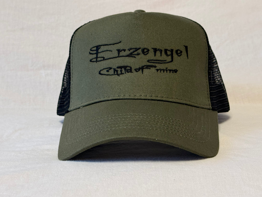 Snapback Trucker Cap Erzengel Olive green / black