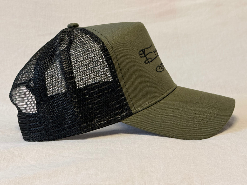 Snapback Trucker Cap Erzengel Olive green / black