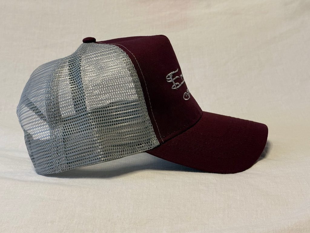 Snapback Trucker Cap Erzengel Burgundy / Light Grey